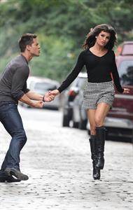 Lea Michele - On the Set of Glee - August 12, 2012