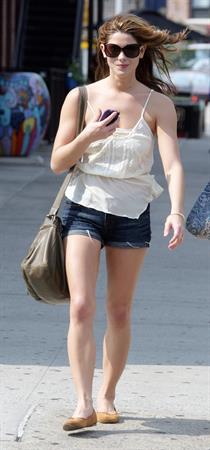 Ashley Greene out in New York City on July 7, 2010 