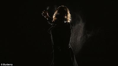 Lily James Topless for Burberry