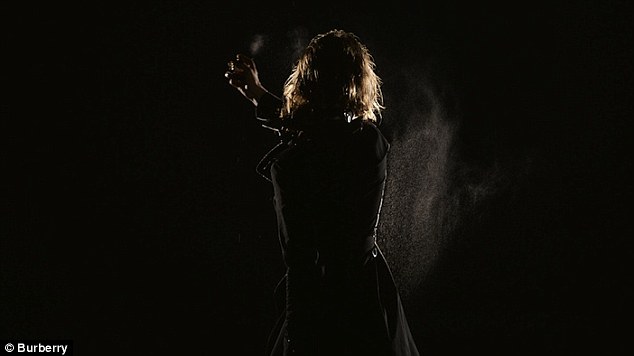 Lily James Topless for Burberry