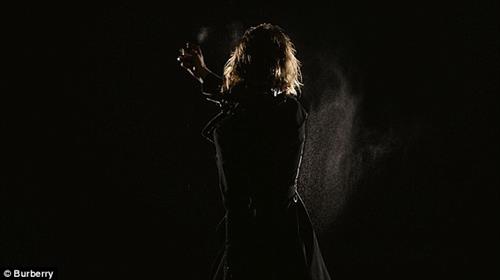 Lily James Topless for Burberry