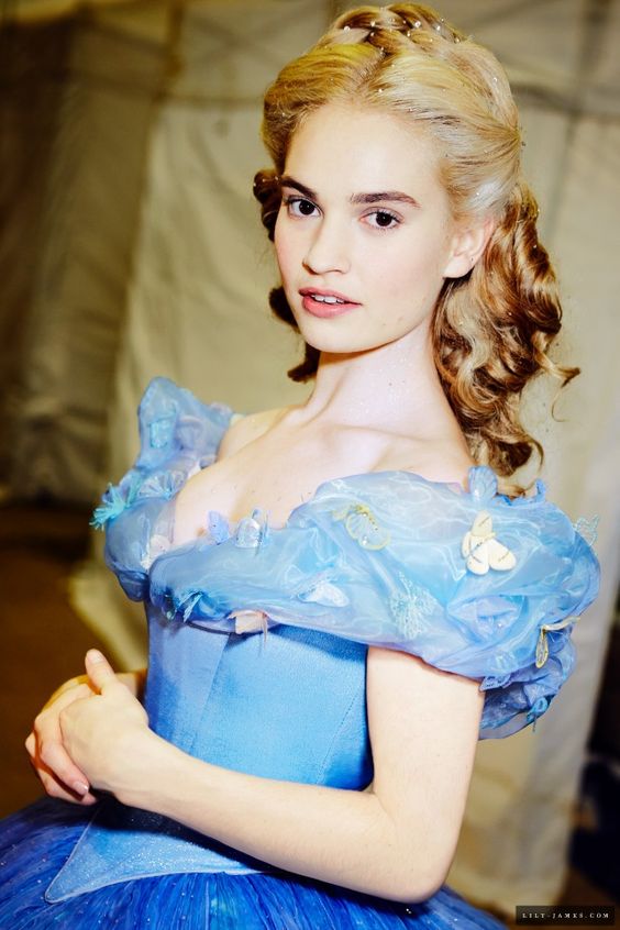 Lily James as Cinderella