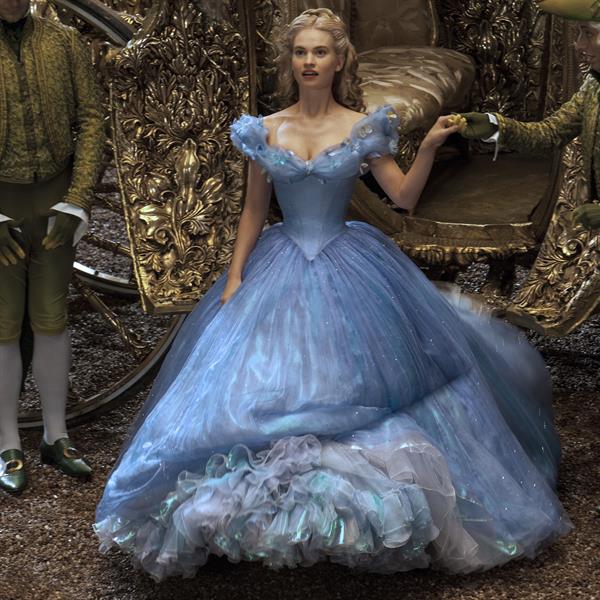 Lily James as Cinderella