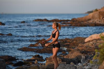Kimberley Garner in a bikini