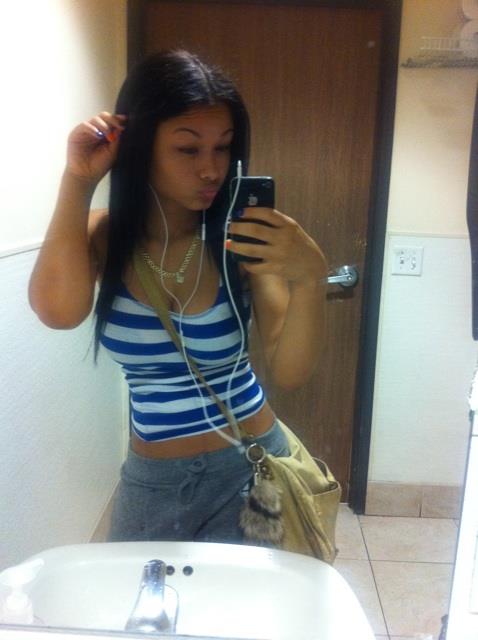 India Westbrooks taking a selfie