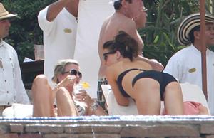 Kate Beckinsale in bikini as she fits in some sunbathing on family holiday in Mexico March 28-2013 