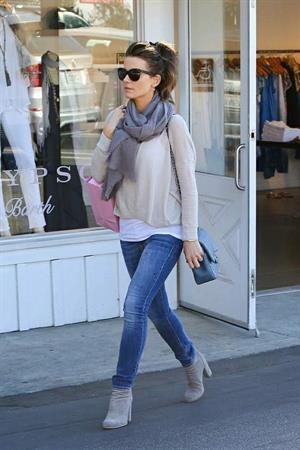 Kate Beckinsale shopping at Calypso store in Brentwood January 31, 2013