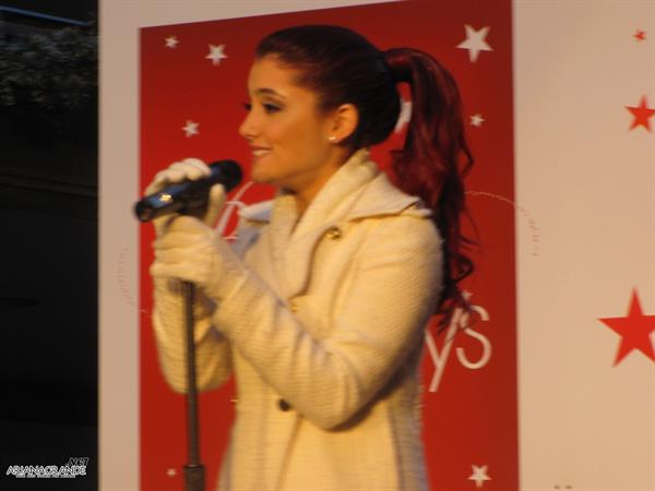 Ariana Grande Macys Lighting event in Boston November 26, 2010