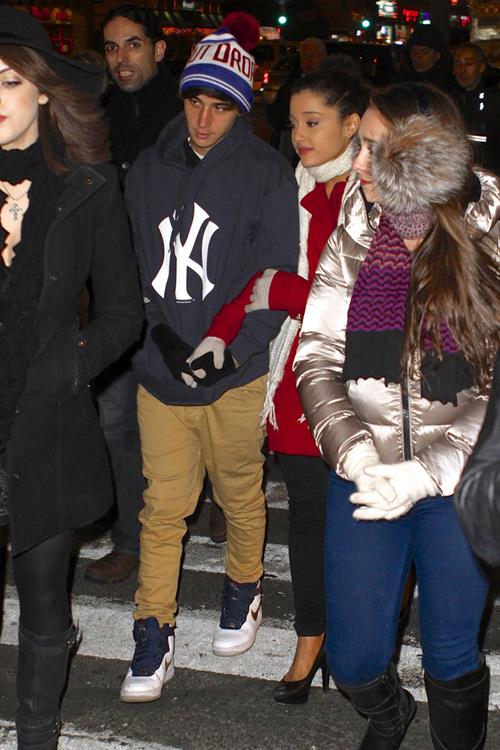 Ariana Grande in New York City 1/1/13