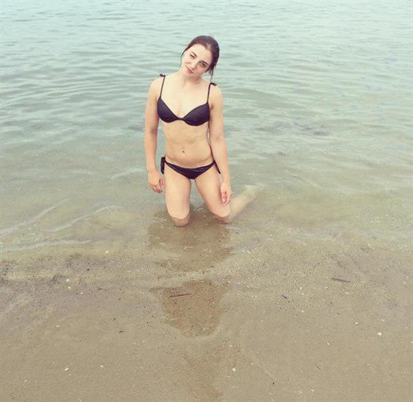 Aliya Mustafina in a bikini