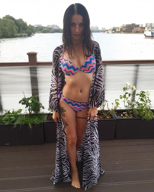 Alla Berger in a bikini