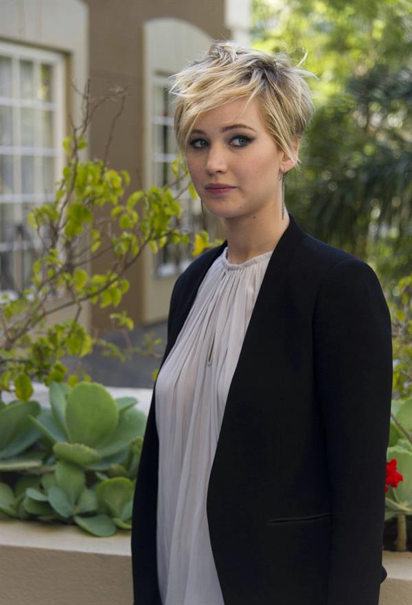 Jennifer Lawrence The Hunger Games: Catching Fire press conference in Beverly Hills, November 8, 2013 
