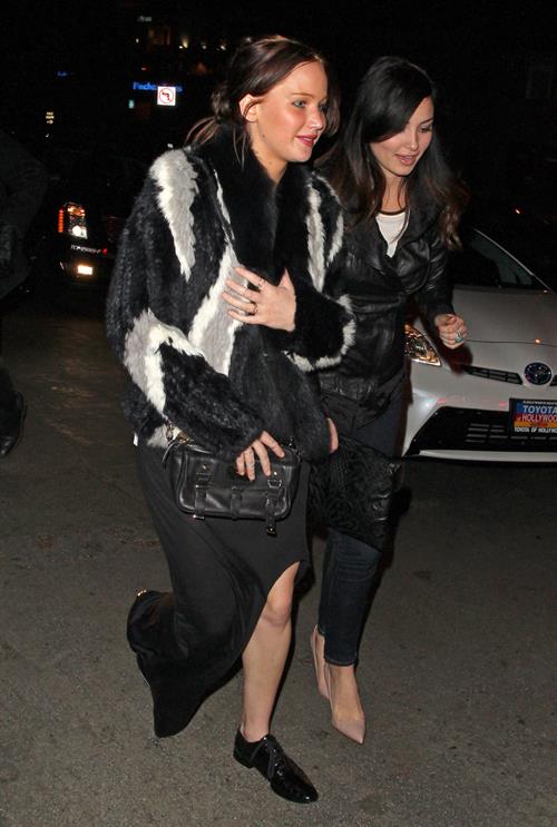 Jennifer Lawrence at Chateau Marmont Hotel 1/5/13  