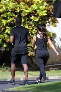 Kim Kardashian and Kanye West Walk in Beverly Hills 11 August 2012 