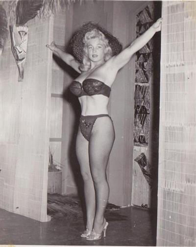 Virginia Bell in lingerie