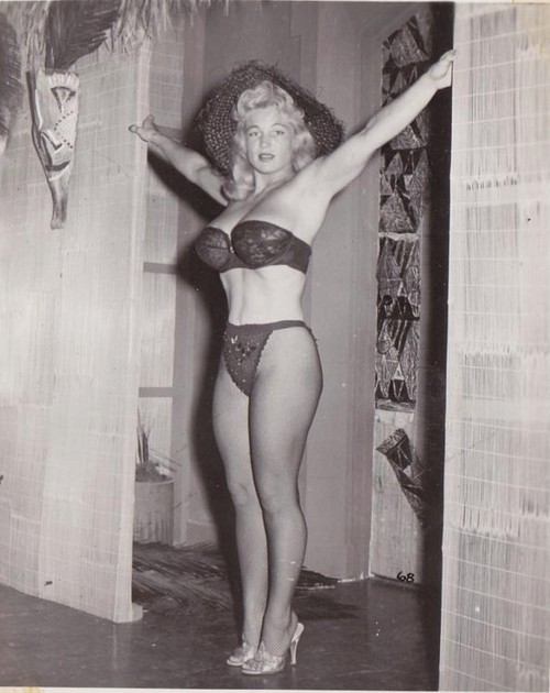 Virginia Bell in lingerie