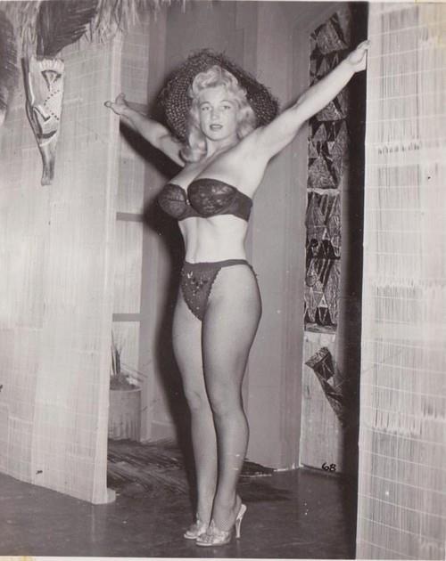 Virginia Bell in lingerie