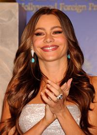 Sofia Vergara at the 69th annual Golden Globe Award Vominations on December 15, 2011
