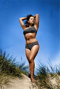 June Palmer in a bikini