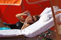 Sofia Vergara - beach candids in Miami 1/2/13  