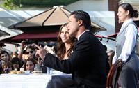 Sofia Vergara at The Grove with Mario Lopez on April 28, 2011 