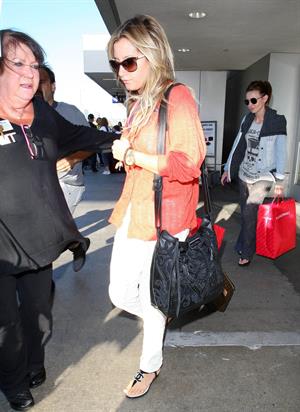 Ashley Tisdale arriving at LAX July 20, 2012 