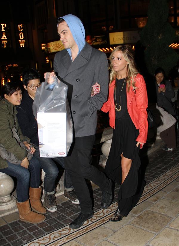 Ashley Tisdale holiday shopping at The Grove in LA 12/15/12 