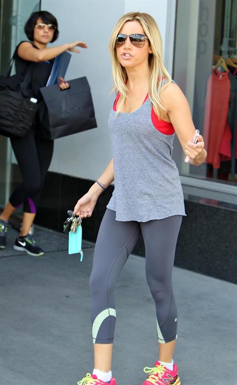 Ashley Tisdale at the gym in West Hollywood 12/7/12 