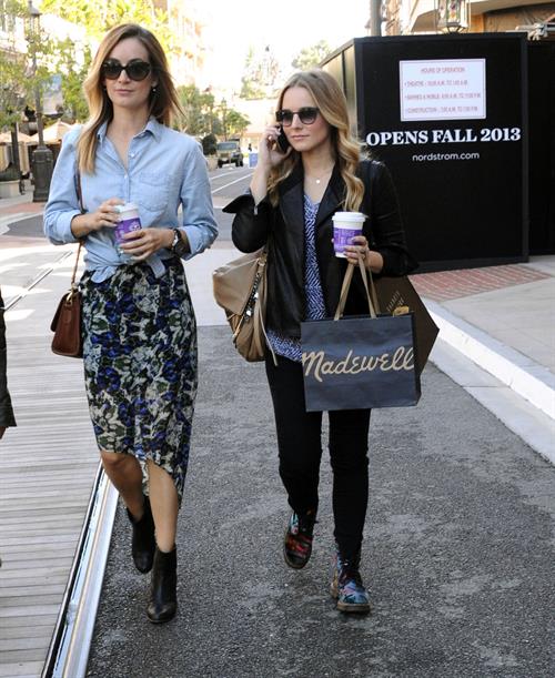Kristen Bell out shopping at The Americana at Brand in Glendale 10/30/12