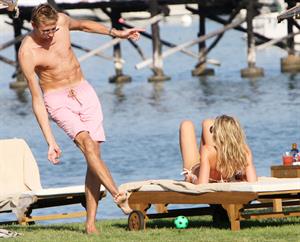 Abigail Clancy holiday at the Portocervo Hotel Cala di Volpe Sardinia Italy on July 12, 2010