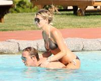 Abigail Clancy holiday at the Portocervo Hotel Cala di Volpe Sardinia Italy on July 12, 2010