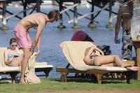 Abigail Clancy holiday at the Portocervo Hotel Cala di Volpe Sardinia Italy on July 12, 2010