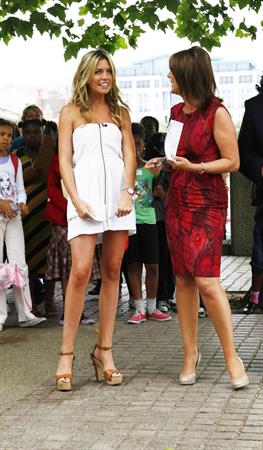 Abigail Clancy GMTV's This Morning Studios in London on July 27, 2010