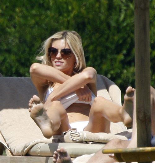 Abigail Clancy bikini candids Sardinia Italy on June 9, 2011 