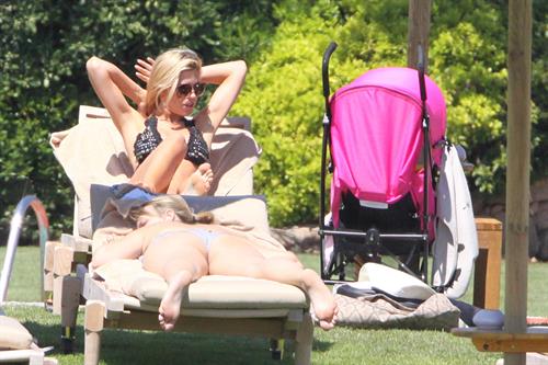 Abigail Clancy bikini candids in Italy on June 10, 2011 
