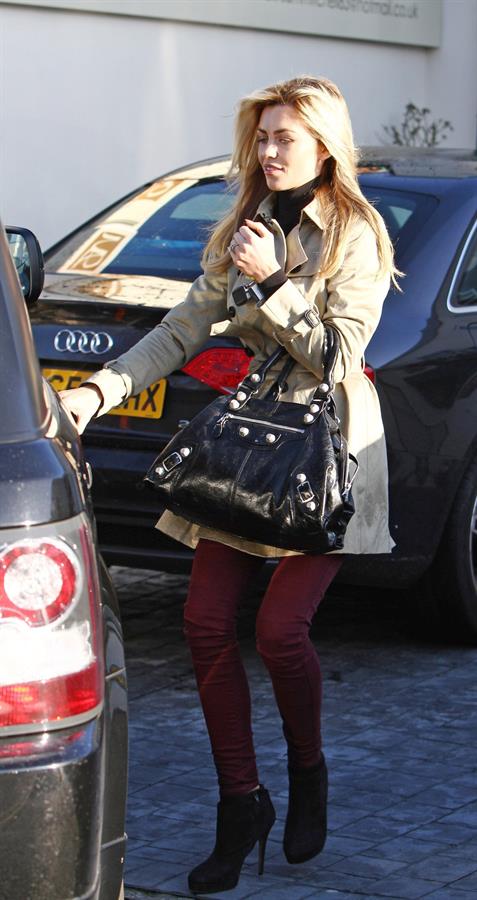 Abigail Clancy leaving a beauty parlour in Liverpool on January 14, 2012 