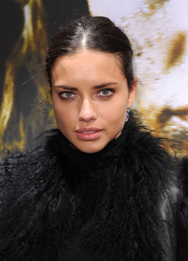 Adriana Lima the Nomad Two Worlds Russell James Exhibit opening on December 05, 2011 