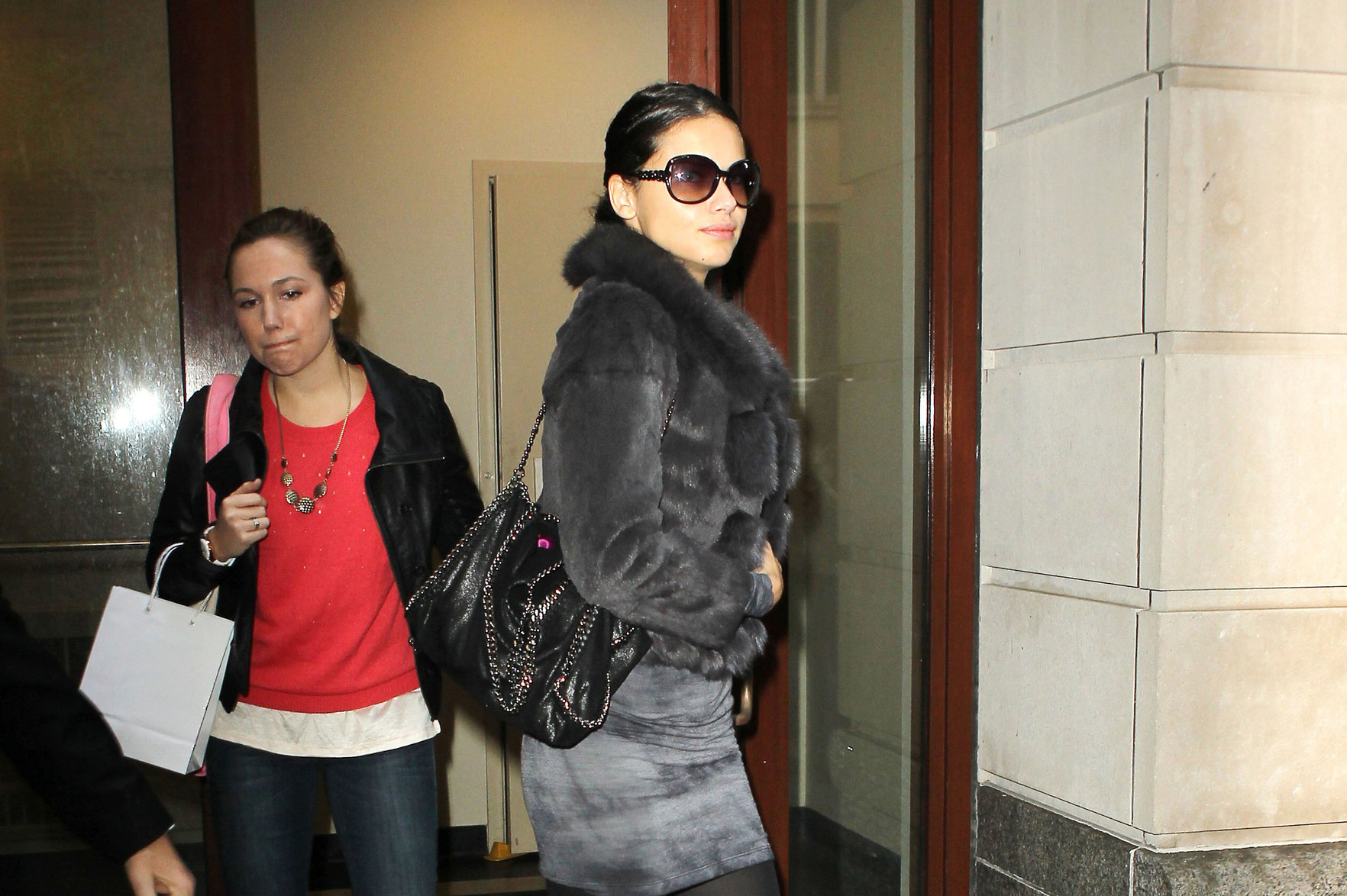 Adriana Lima leaving a medical office in New York City on November 8, 2011 