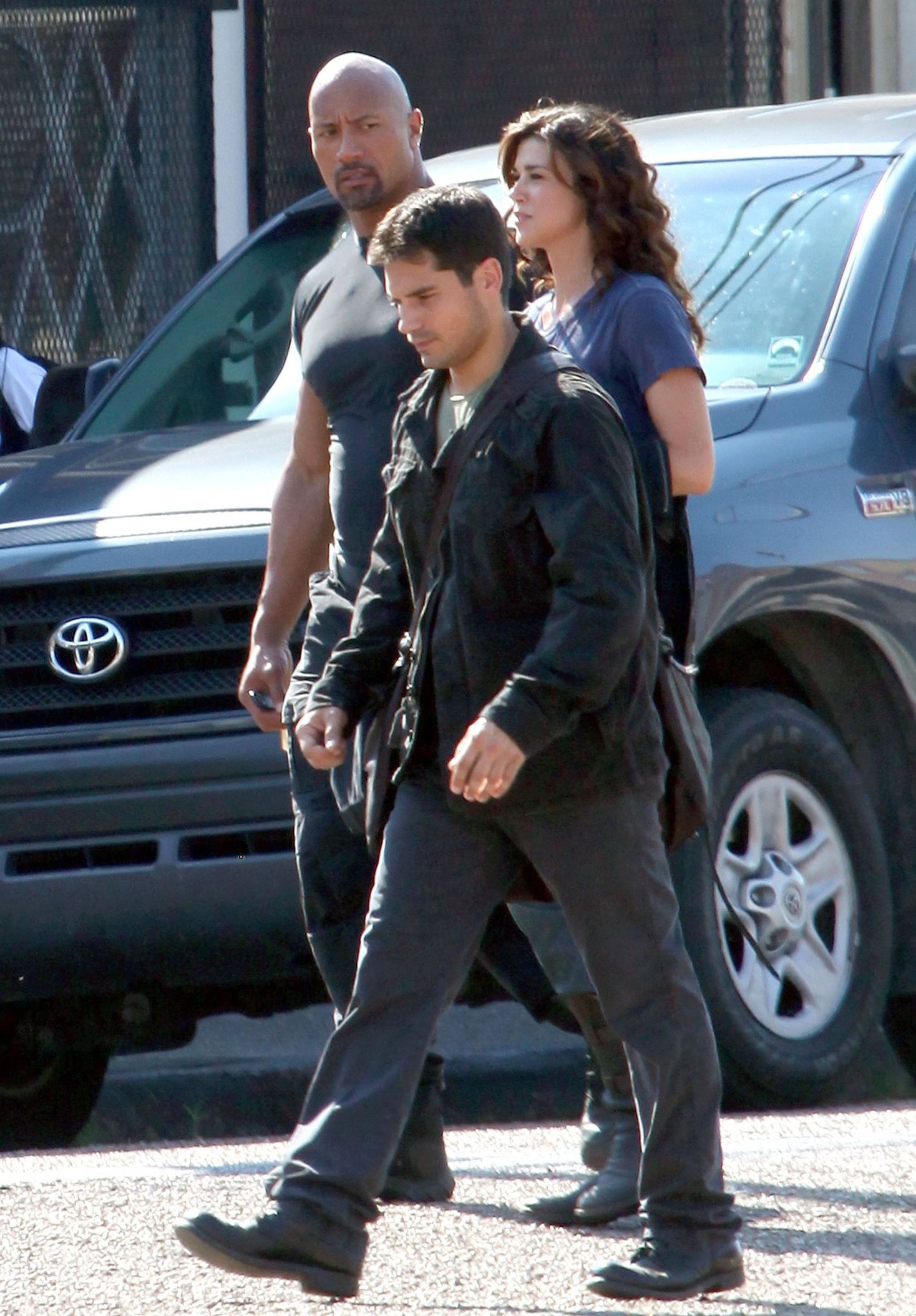 Adrianne Palicki on set of G.I. Joe 2 on August 29, 2011 