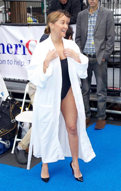 Adrienne Bailon – Swim for Relief Benefit, NY 10/9/13  