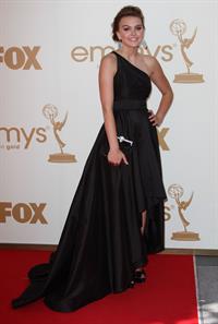 Aimee Teegarden 63rd annual Primetime Emmy Awards held at Nokia Theatre in Los Angeles on September 18, 2011