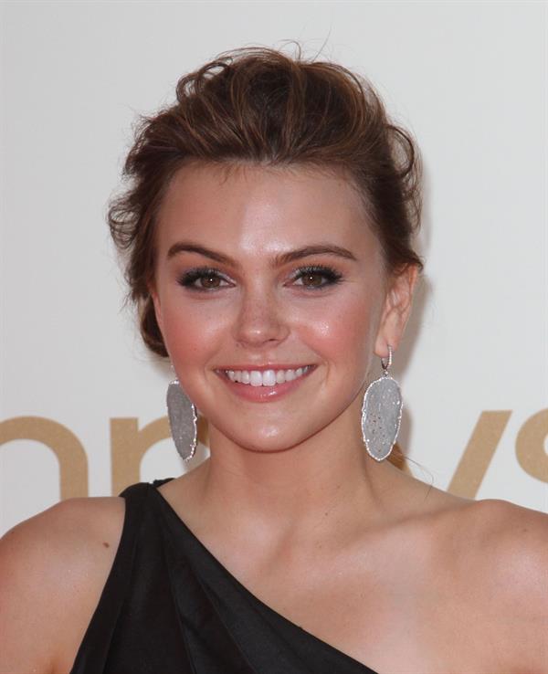 Aimee Teegarden 63rd annual Primetime Emmy Awards held at Nokia Theatre in Los Angeles on September 18, 2011