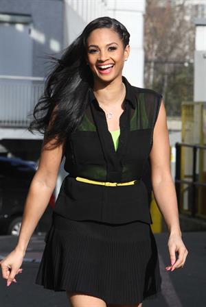 Alesha Dixon - Outside London studios - March 8, 2012