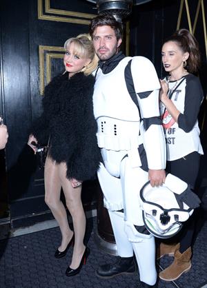 Alessandra Torresani Halloween party candids in West Hollywood, October 31, 2013 