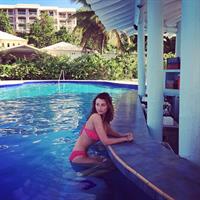 Aly Michalka in a bikini