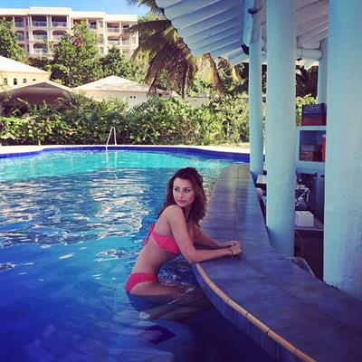 Aly Michalka in a bikini