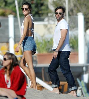 Alessandra Ambrosio at Malibu Beach on May 29, 2011