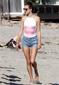Alessandra Ambrosio at Malibu Beach on May 29, 2011