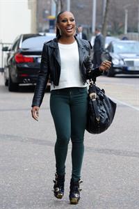 Alexandra Burke out at South Bank in London March 13, 2012 