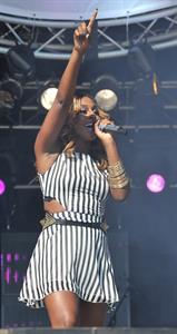 Alexandra Burke party in the park on July 22, 2012